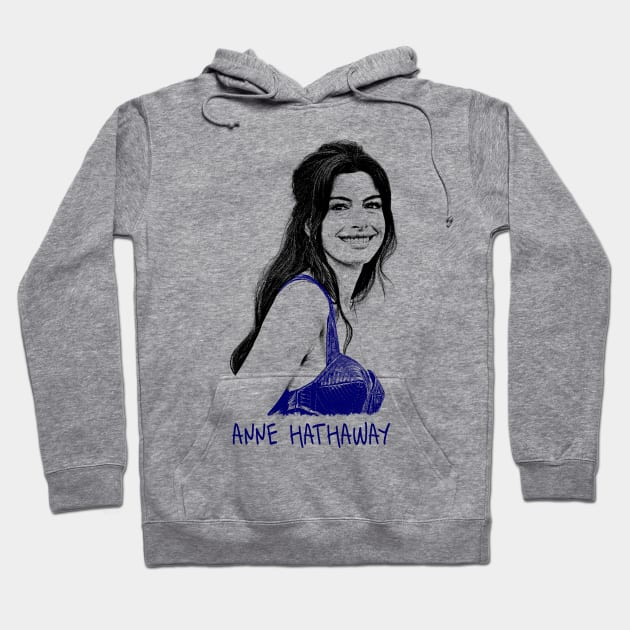 Anne Hathaway Hoodie by Lowchoose